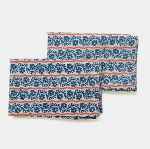 Vipin Cotton Pillowcases in Indigo