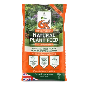 Vitax 6X Natural Fibrous Fertiliser 15kg Bag